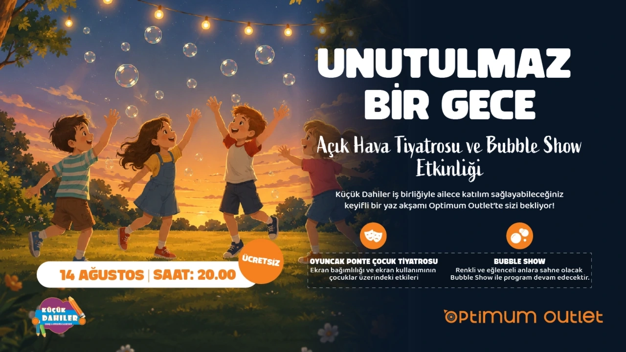 Açık Hava Tiyatrosu ve Bubble Show Etkinliği