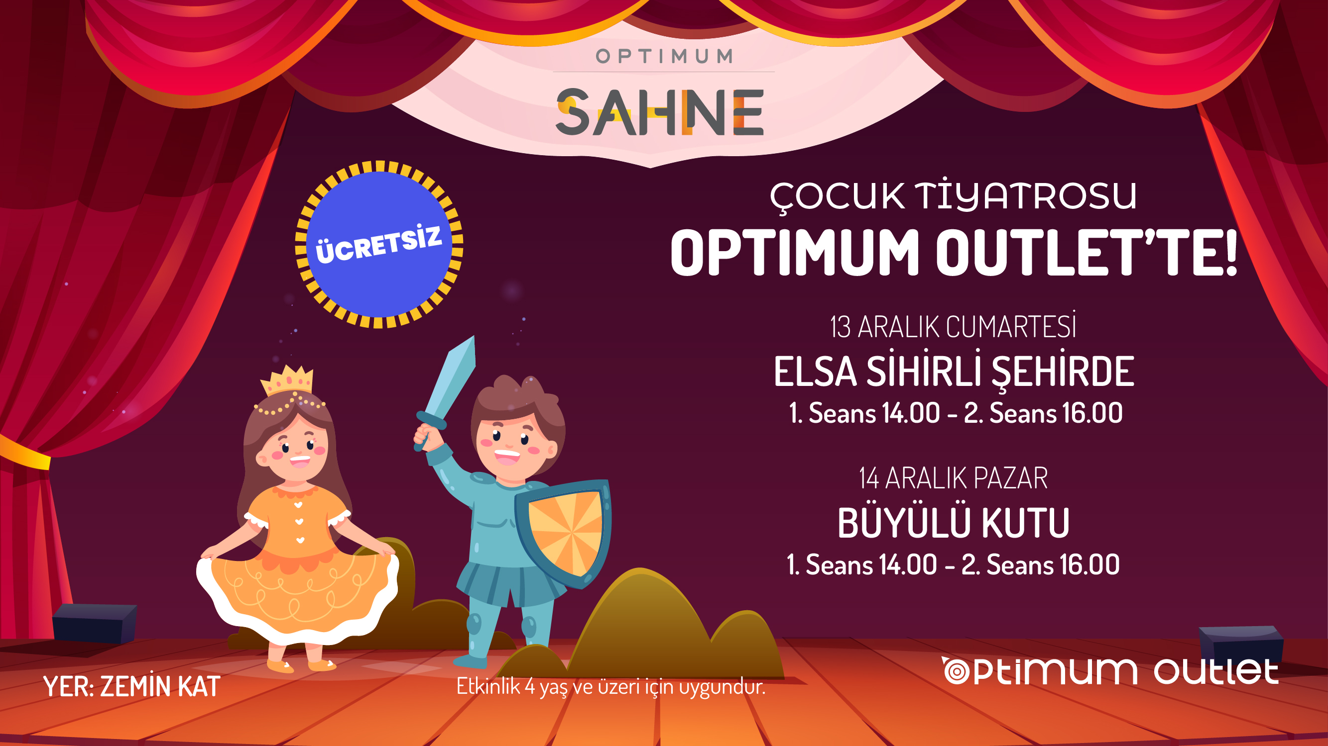 Çocuk Tiyatrosu Optimum Outlet'te!